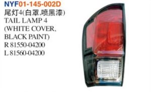 TAIL LAMP 4 (WHITE COVER, BLACK PAINT) – Tacoma 2016