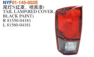 TAIL LAMP(RED COVER, BLACK PAINT) - Tacoma 2016 NYF01-145-002E