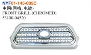FRONT GRILL (CHROMED) - Tacoma 2016 NYF01-145-005C