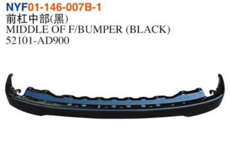 nyf01 146 007b 1.jpg MIDDLE OF F/BUMPER (BLACK) - Tacoma 2001-2004 NYF01-146-007B-1