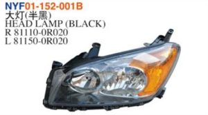 HEAD LAMP (BLACK) - RAV4 2006-2008 NYF01-152-001B