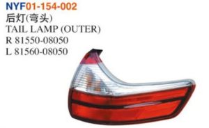 TAIL LAMP (OUTER) - Sienna 2015-2020 NYF01-154-002