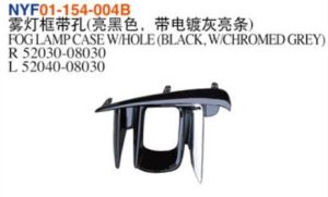 FOG LAMP CASE W/HOLE (BLACK, W/CHROMED GREY) – Sienna 2015-2020