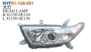HEAD LAMP – Highlander 2008-2010
