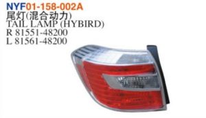 TAIL LAMP (HYBRID) - Highlander 2008-2010 NYF01-158-002A