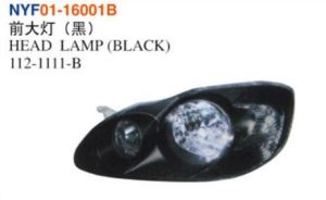HEAD LAMP (BLACK) – Corolla 2003