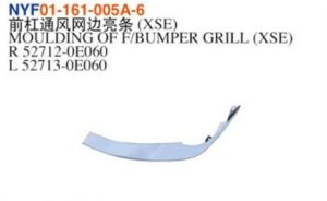 MOULDING OF F/BUMPER GRILL (XSE) - Highlander 2020 NYF01-161-005A-6