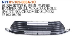 BUMPER GRILL W/RADAR HOLE (PAINTING, CHROMED SLIVER) - Sienna 2021 NYF01-162-005A-1C