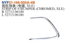 STRIP OF F/BUMPER (CHROMED, XLE) - Camry 2021 NYF01-166-005A-4B