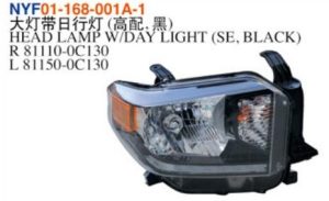 HEAD LAMP W/DAY LIGHT (SE, BLACK) - Tundra 2014 NYF01-168-001A-1