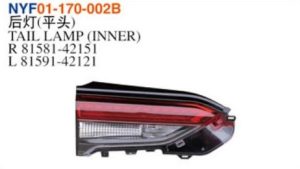 TAIL LAMP (INNER) - RAV4 2019 NYF01-170-002B