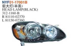 HEAD LAMP(BLACK) – Corolla 2005-2008