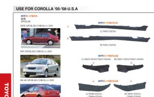 SPOILER – Corolla 2005-2008