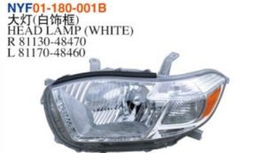 HEAD LAMP (WHITE) - Highlander 2008-2010 NYF01-180-001B