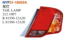 TAIL LAMP - Corolla 2005-2008 NYF01-18002A