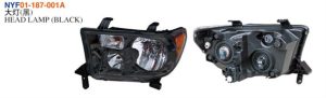 HEAD LAMP (BLACK) - Tundra 2007-2013 NYF01-187-001A