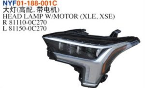 HEAD LAMP W/MOTOR (XLE, XSE) - Tundra 2022 NYF01-188-001C