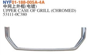 UPPER CASE OF GRILL (CHROMED) - Tundra 2022 NYF01-188-005A-4A