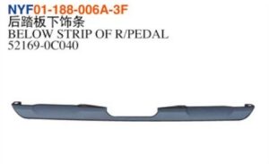 BELOW STRIP OF R/PEDAL - Tundra 2022 NYF01-188-006A-3F