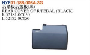 REAR COVER OF R/PEDAL (BLACK) – Tundra 2022