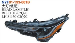 HEAD LAMP(LE) - Corolla 2020 NYF01-193-001B