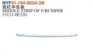 MIDDLE STRIP OF F/BUMPER - Highlander 2023 NYF01-194-003A-2B