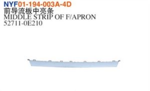 MIDDLE STRIP OF F/APRON - Highlander 2023 NYF01-194-003A-4D