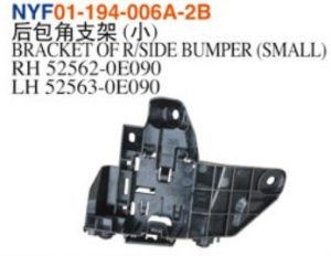 BRACKET OF R/SIDE BUMPER (SMALL) – Highlander 2023