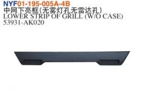 LOWER STRIP OF GRILL (W/O CASE) - Tacoma 2024 NYF01-195-005A-4B