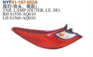 TAIL LAMP (OUTER, LE, SE) - Camry 2024 NYF01-197-002A