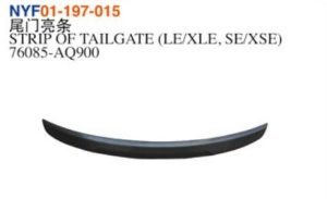 STRIP OF TAILGATE (LE/XLE, SE/XSE) – Camry 2024
