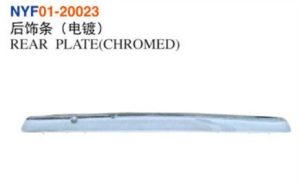 REAR PLATE(CHROMED) - Corolla 2007 NYF01-20023