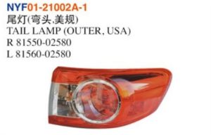TAIL LAMP (OUTER, USA) – Corolla 2010-2013
