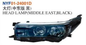 HEAD LAMP(MIDDLE EAST,BLACK) - Corolla 2014 NYF01-24001D
