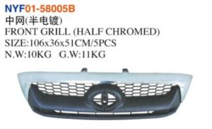 FRONT GRILL (HALF CHROMED) - Hilux 2000-2008 NYF01-58005B