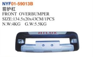 FRONT OVERBUMPER SIZE:134.5x20x43CM/1PCS N.W:4KG G.W:5.5KG - Hilux 2012 NYF01-59013B