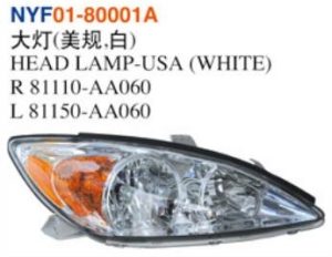 HEAD LAMP-USA (WHITE) - Corolla 1997 NYF01-80001A