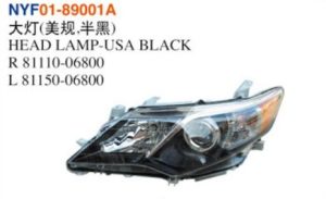 HEAD LAMP-USA BLACK - Camry 2012 NYF01-89001A