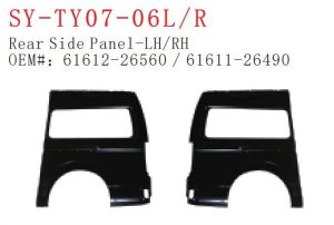 Rear Side Panel L/R - HIACE 2005 SY-TY07-06LR