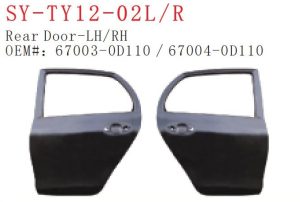 Rear Door L/R - YARIS 2008 HB SY-TY12-02LR