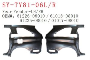 Rear Fender L/R - SIENNA 2022 SY-TY81-06LR