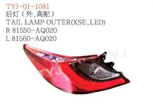 TAIL LAMP OUTER (XSE LED) - CAMRY TYJ-01-1081